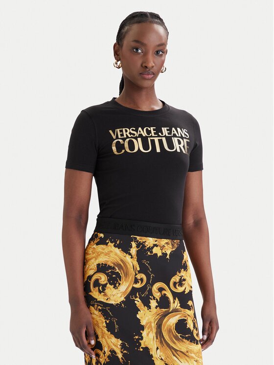 Versace Jeans Couture Tricou 80HAHT00 CJ03T Slim Fit