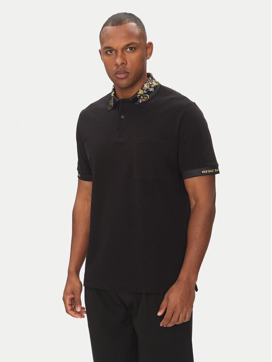 Versace Jeans Couture Tricou polo 78GAGT04 Regular Fit