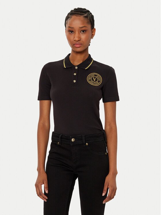 Versace Jeans Couture Tricou polo 78HAGT00 Regular Fit