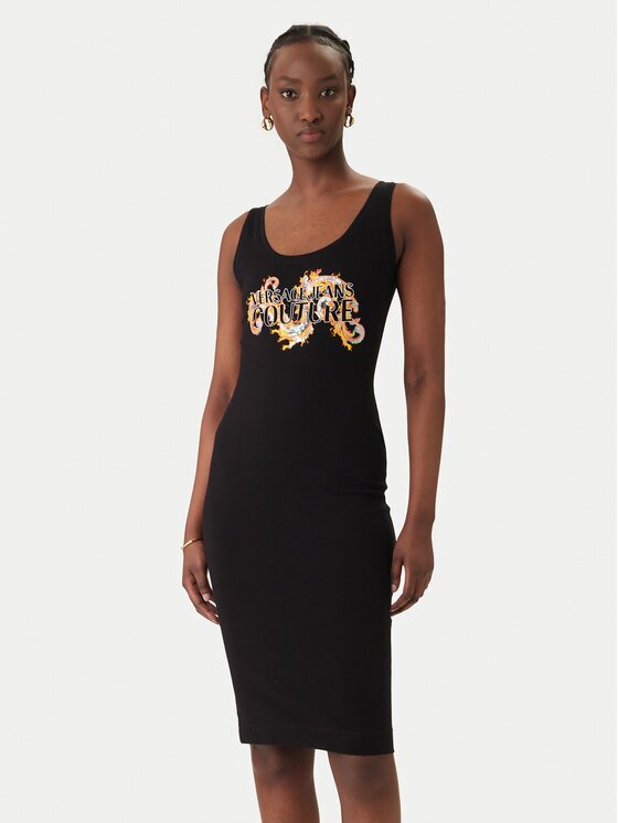 VERSACE JEANS Rochie de zi 80HAOE02 Slim Fit