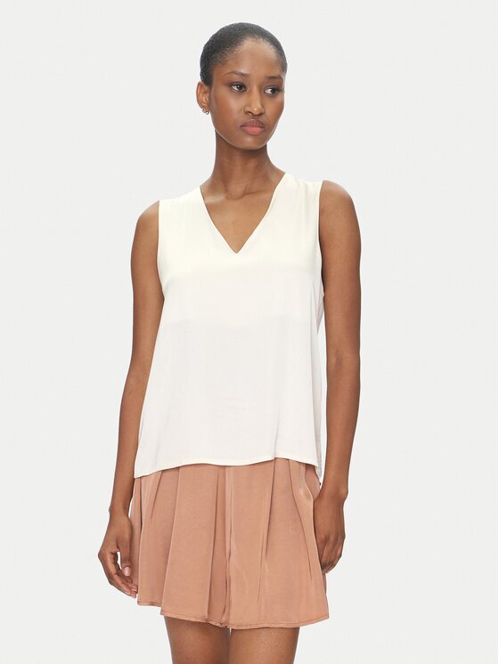 ViCOLO Bluză TD0765 Écru Regular Fit