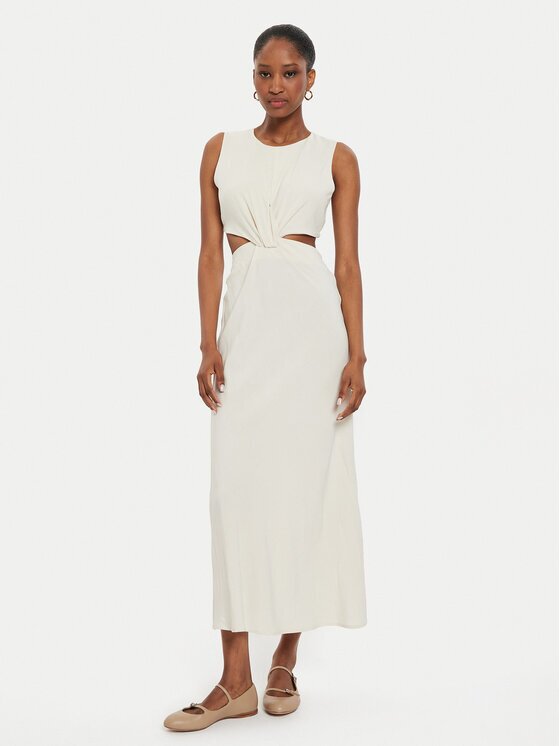ViCOLO Rochie de vară TB2469 Écru Regular Fit