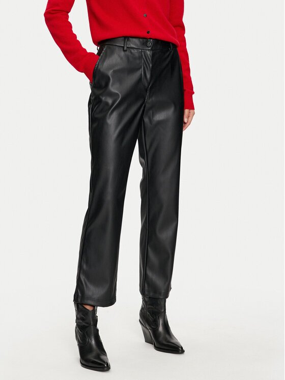Vila Pantaloni din imitație de piele Paloma 14098247 Flare Fit