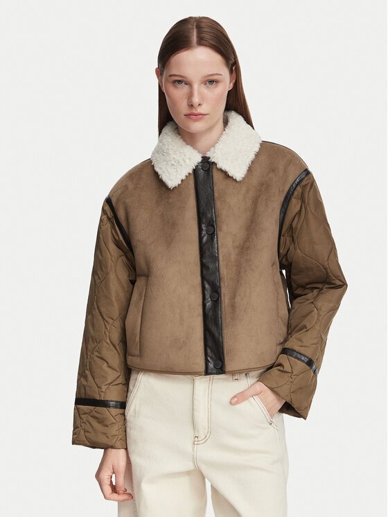Weekend Max Mara Blană sintetică Gessati 2625486011 Regular Fit