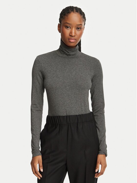 Weekend Max Mara Bluză cu gât Multif 2625946012 Gri Regular Fit