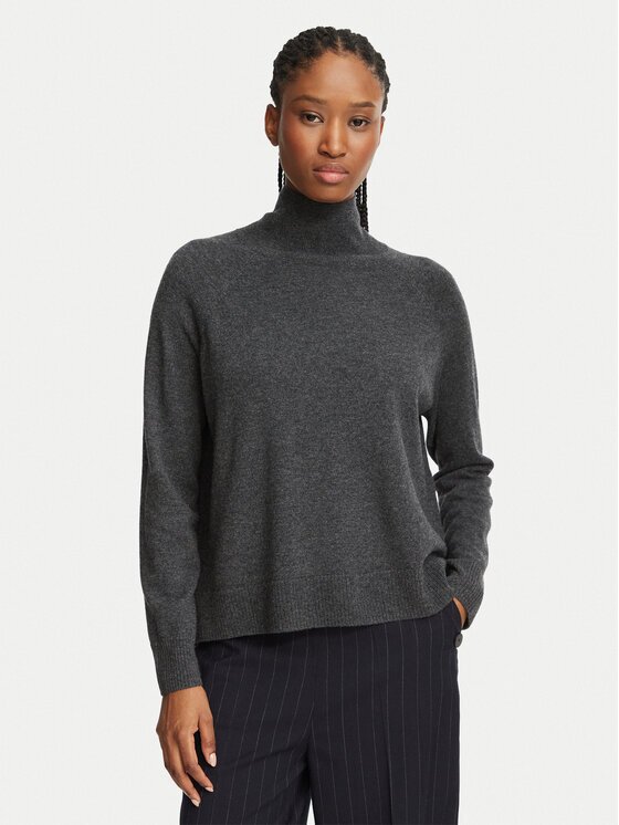 Weekend Max Mara Bluză cu gât Zarina 2625366082 Gri Regular Fit