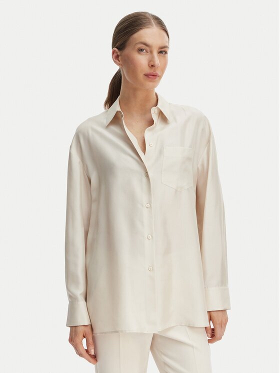 Weekend Max Mara Cămașă Ebbri 2615191012 Écru Regular Fit