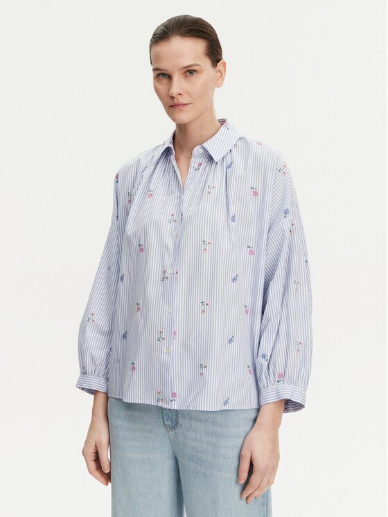 Weekend Max Mara Cămașă Gilly 2515111132 Albastru celest Relaxed Fit