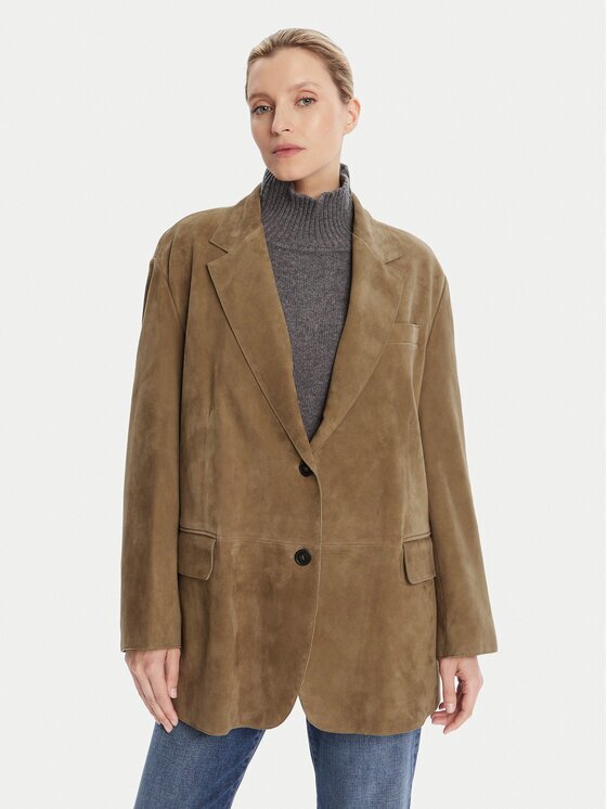 Weekend Max Mara Geacă de piele Rolanda 2525446071650 Oversize