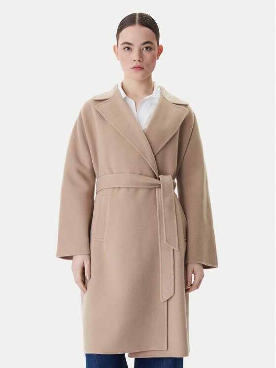 Weekend Max Mara Palton de lână Civada 2615011011 Regular Fit