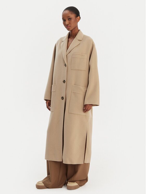 Weekend Max Mara Palton de lână Galosce 2615011021 Relaxed Fit