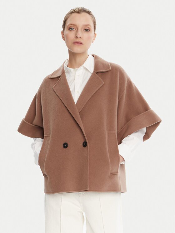 Weekend Max Mara Palton de lână Pera 2525086021 Regular Fit