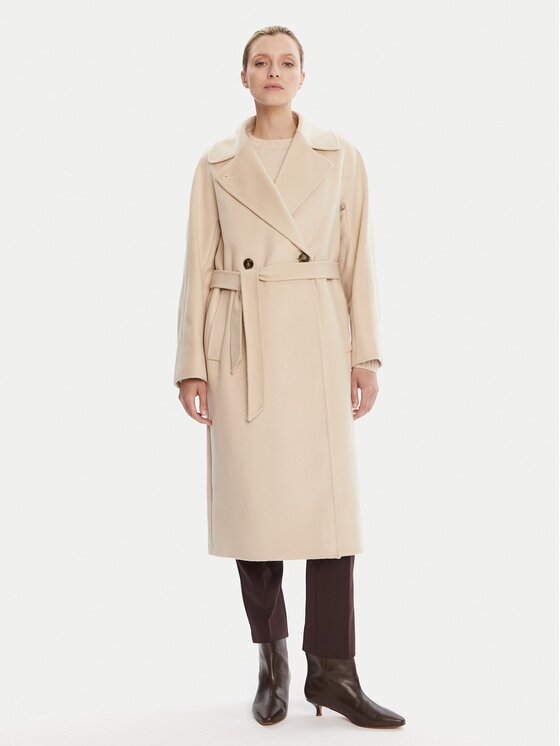 Weekend Max Mara Palton de lână Resina 2525016031 Regular Fit