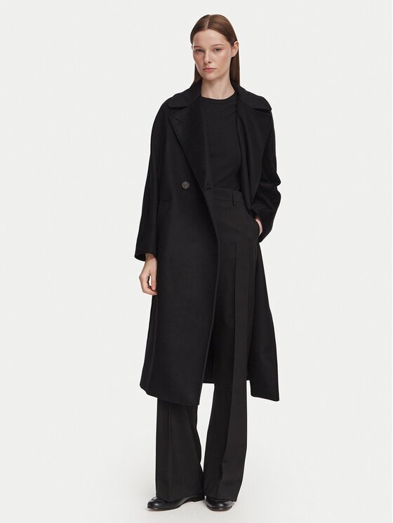 Weekend Max Mara Palton de lână Resina 2625016021 Regular Fit