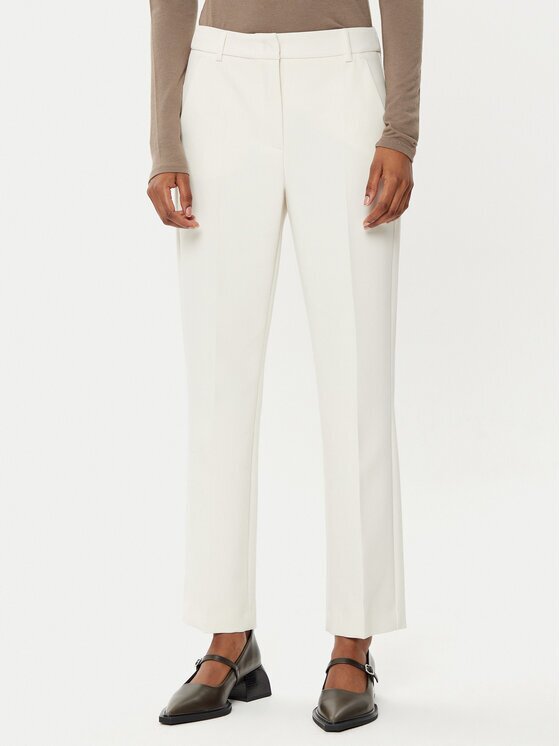 Weekend Max Mara Pantaloni chino Rana 2515131031 Écru Slim Fit