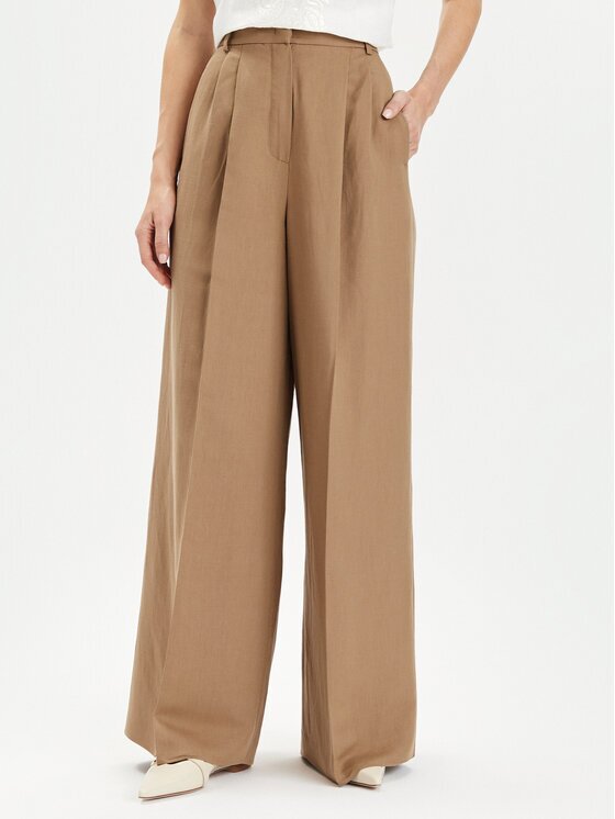 Weekend Max Mara Pantaloni din material Diletta 2415131062 Wide Leg