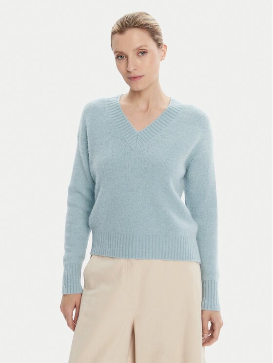 Weekend Max Mara Pulover Visista 2525366122 Albastru celest Regular Fit