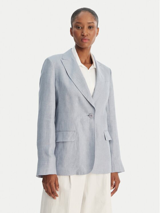 Weekend Max Mara Sacou Nalut 2615041072 Albastru celest Regular Fit