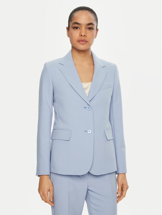 Weekend Max Mara Sacou Uva 2515041041 Albastru celest Slim Fit