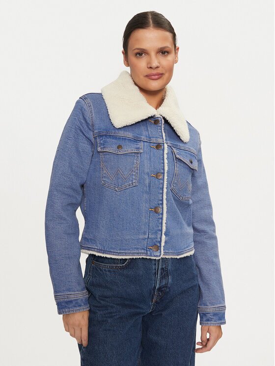 Wrangler Geacă de blugi 112356629 Regular Fit