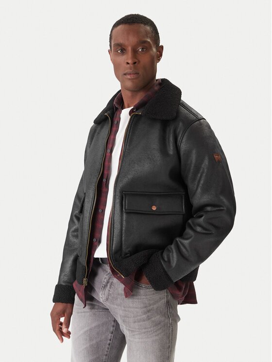 Wrangler Geacă din imitație de piele Shearling 112371854 Regular Fit