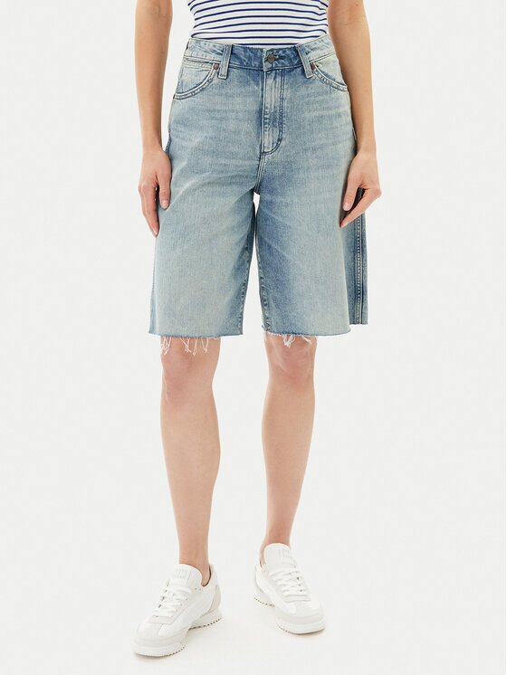 Wrangler Pantaloni scurți de blugi Jort 112362710 Relaxed Fit