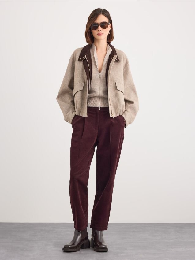 Mohito Pantaloni din catifea reiată