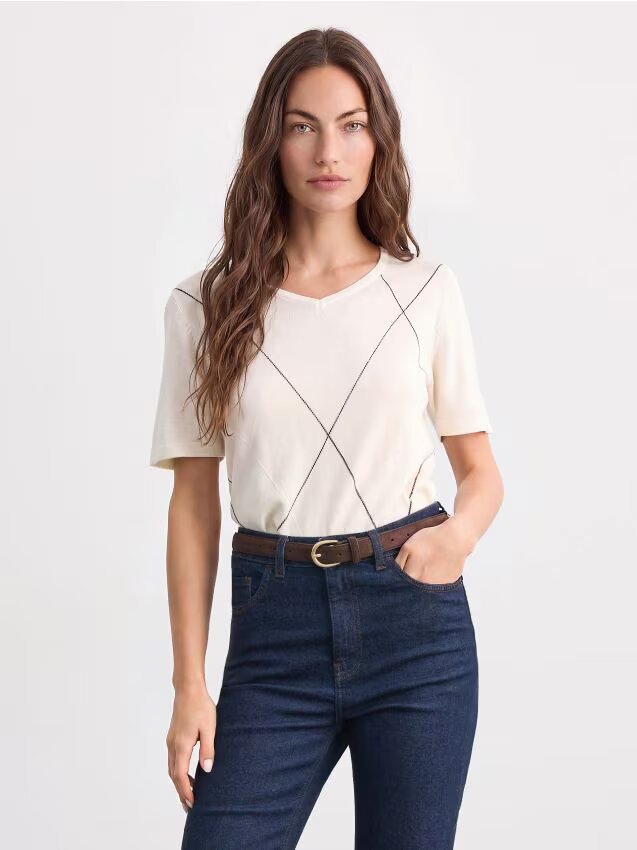 Mohito Pulover cu model geometric