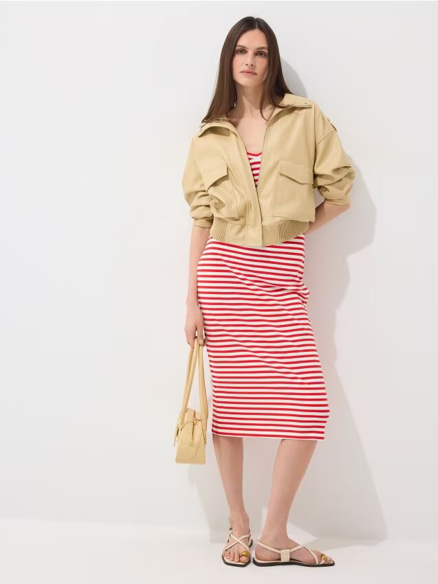 Mohito Rochie midi cu dungi