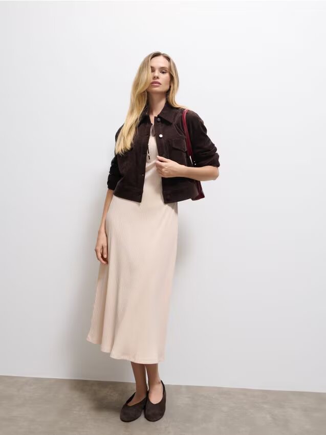 Mohito Rochie midi cu guler