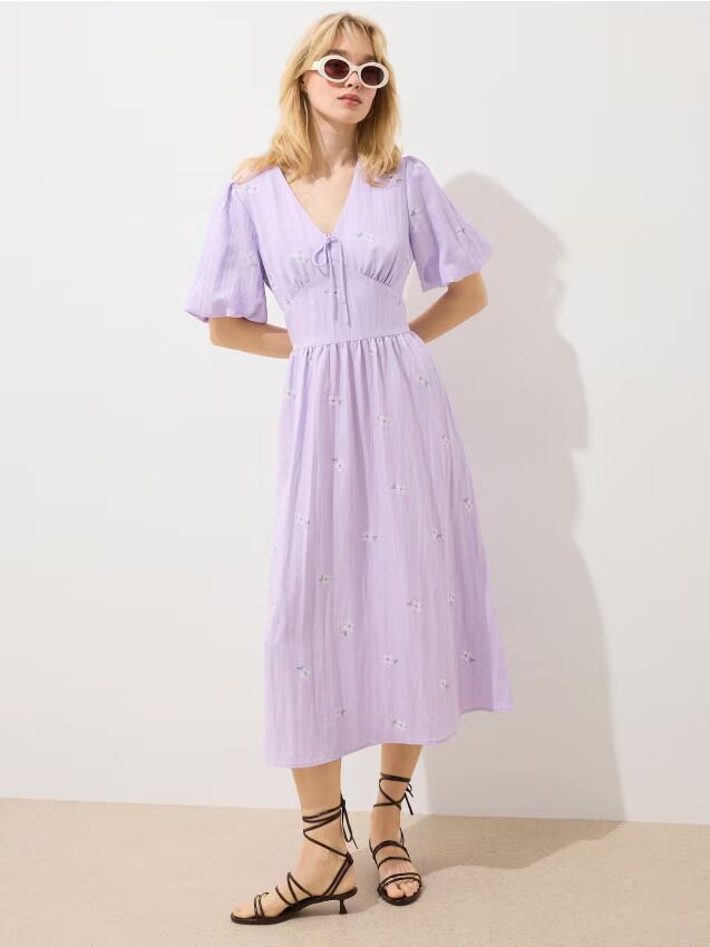 Mohito Rochie midi cu mâneci bufante