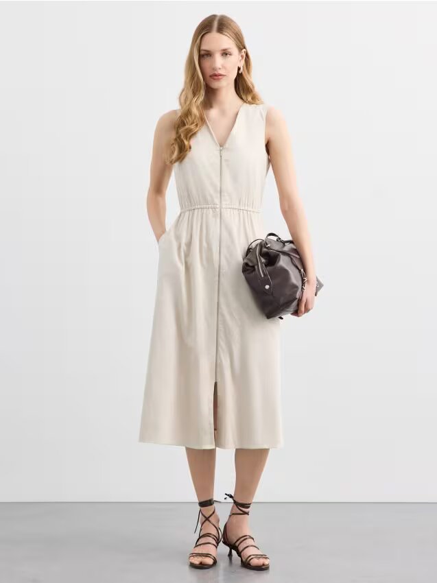Mohito Rochie midi din bumbac