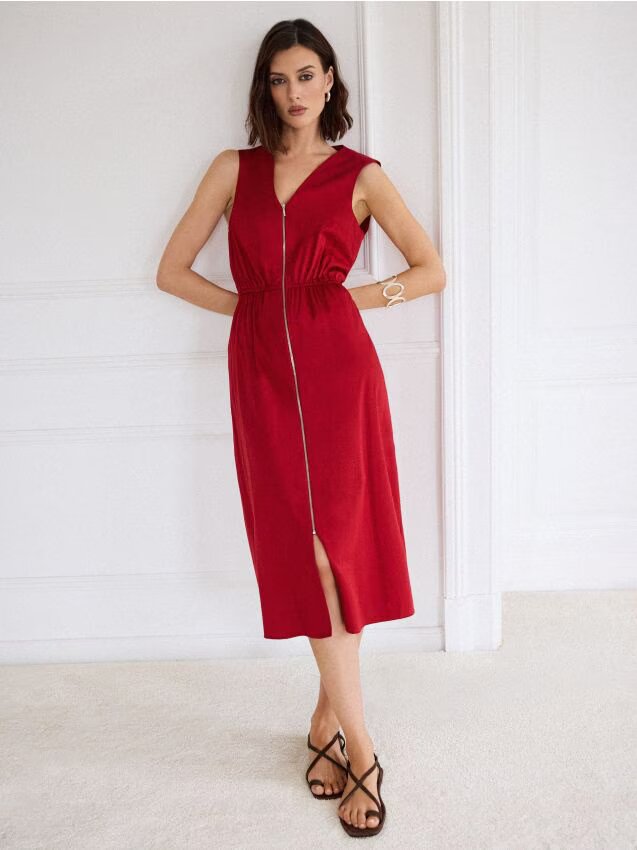 Mohito Rochie midi din bumbac