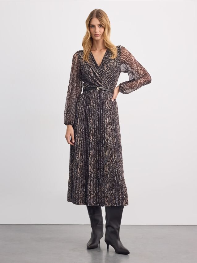 Mohito Rochie midi plisată cu curea