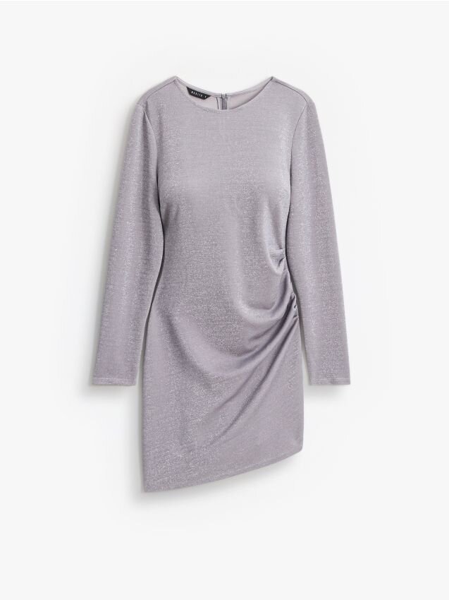 Mohito Rochie mini cu cusătură metalizată