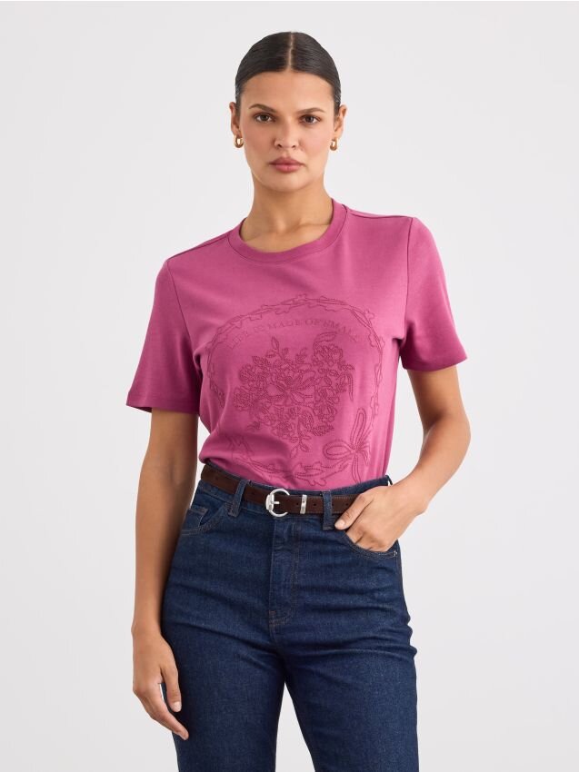 Mohito Tricou cu model brodat
