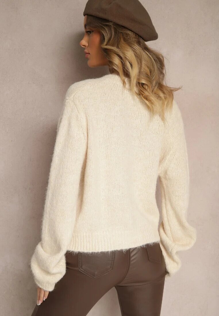 acajo Cardigan Bej Clasic cu croială dreaptă Riavara
