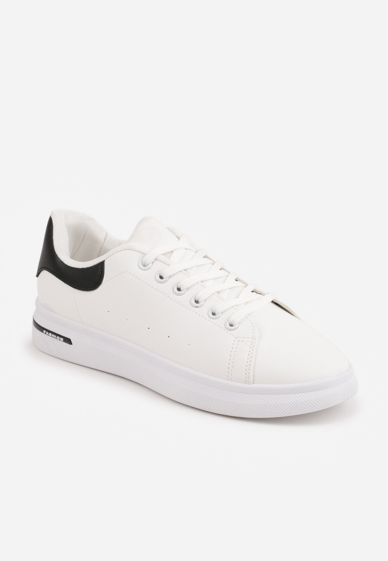  Adidași Alb-Negru Cu șireturi Cu talpă plată Cu o inserție modernă Zanelih