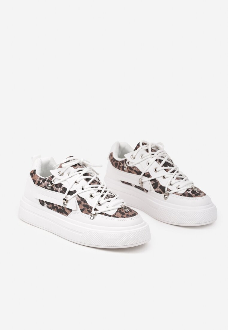  Adidași Albi cu model leopard Doridi