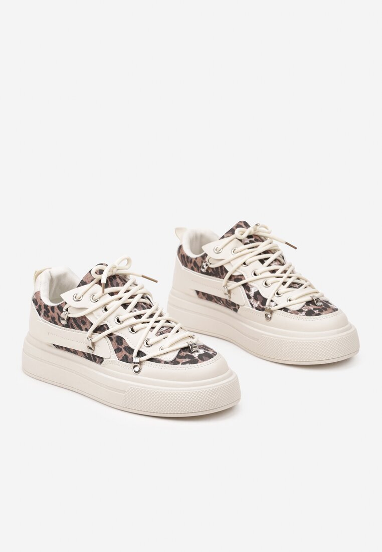  Adidași Bej cu model leopard Doridi
