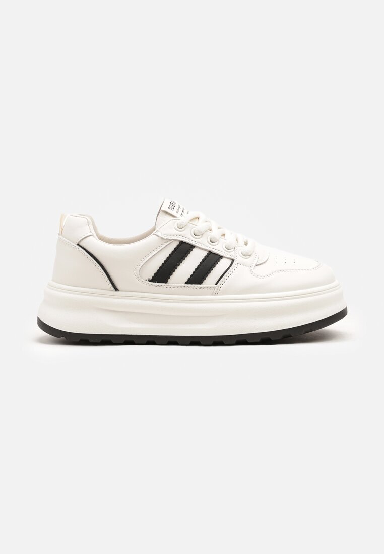  Adidași Bej-Negru cu Model Geométric Fonawia