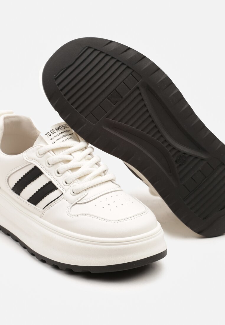  Adidași Bej-Negru cu Model Geométric Fonawia