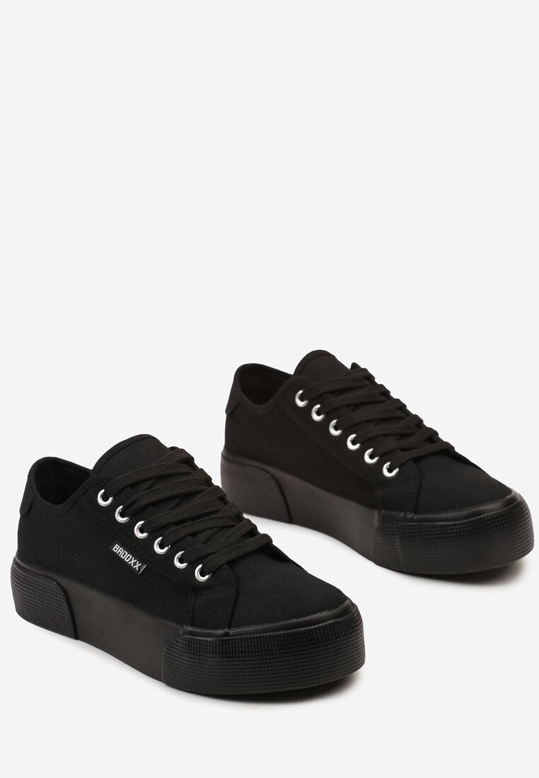  Adidași Casual Negre până la gleznă cu platformă cu șireturi Reapita