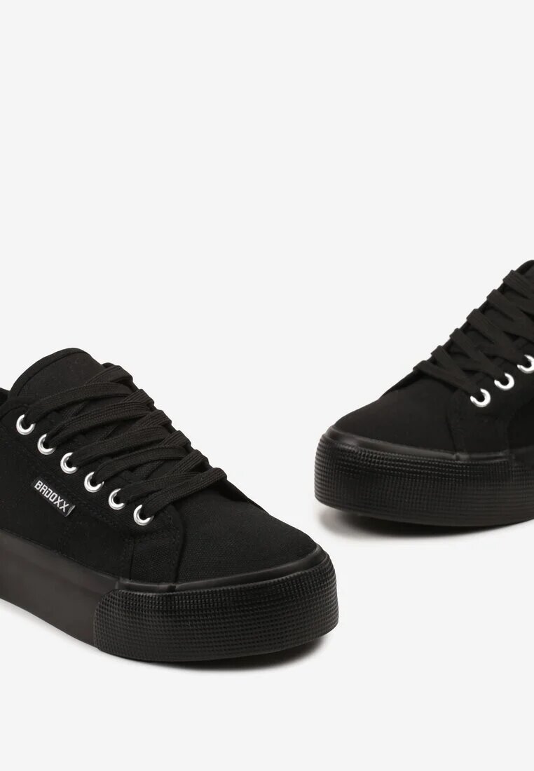  Adidași Casual Negre până la gleznă cu platformă cu șireturi Reapita