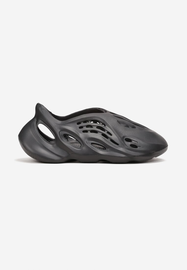  Adidași Negre Slip-on din Spumă Ușoară cu Decupaje Bonasna
