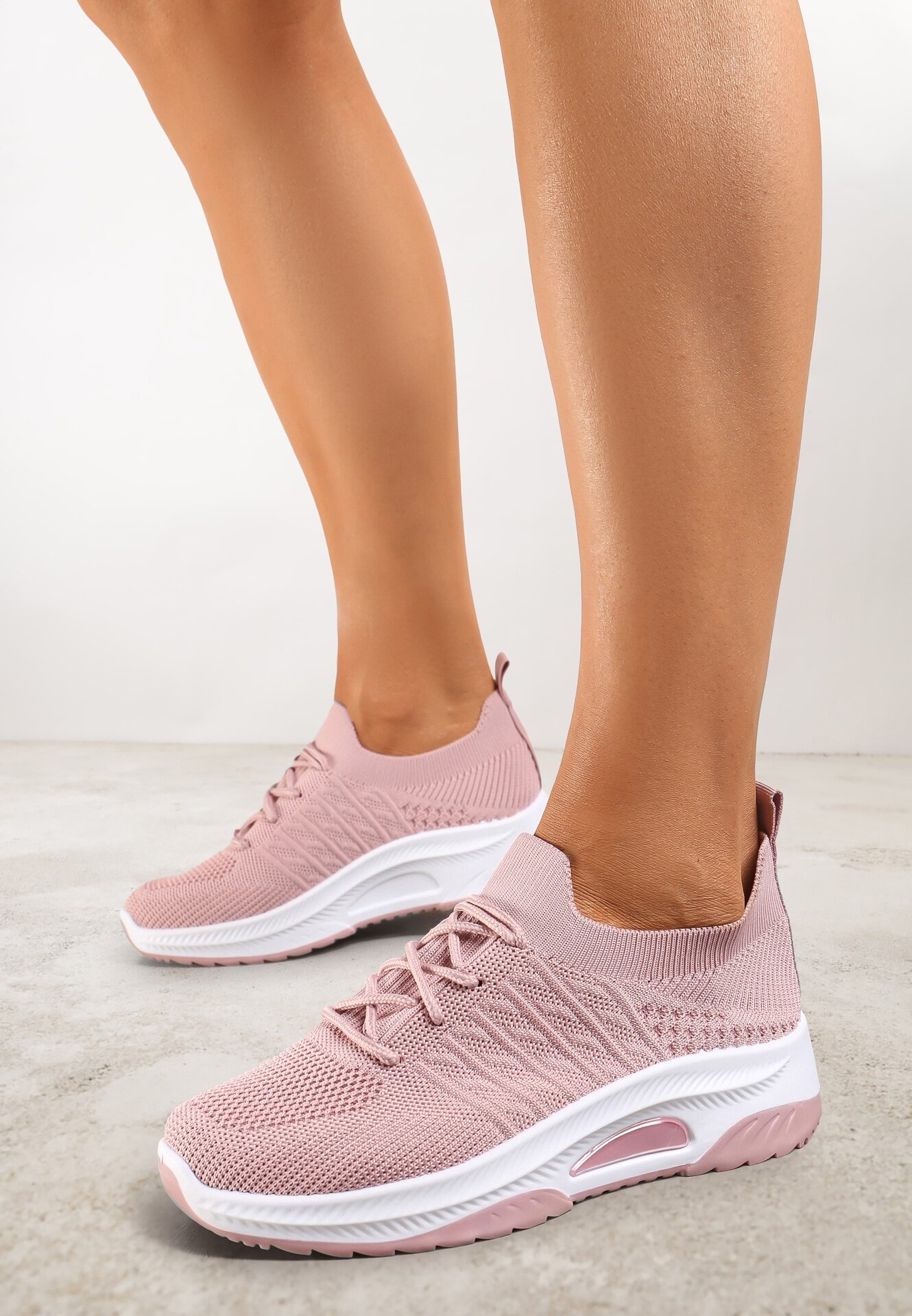  Adidași sport Roz Slip-on tip șosetă cu talpă decorativă Moonlise