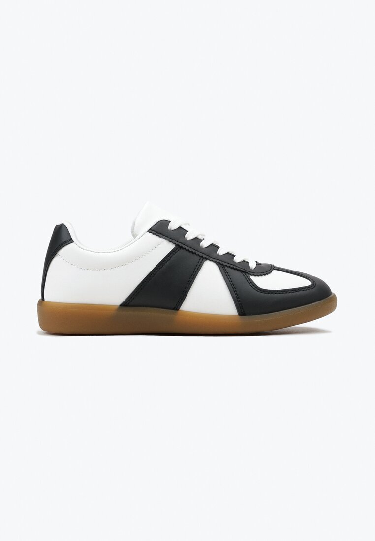  Adidași Tenisi Negru-Alb cu Cusături Decorative Sumina