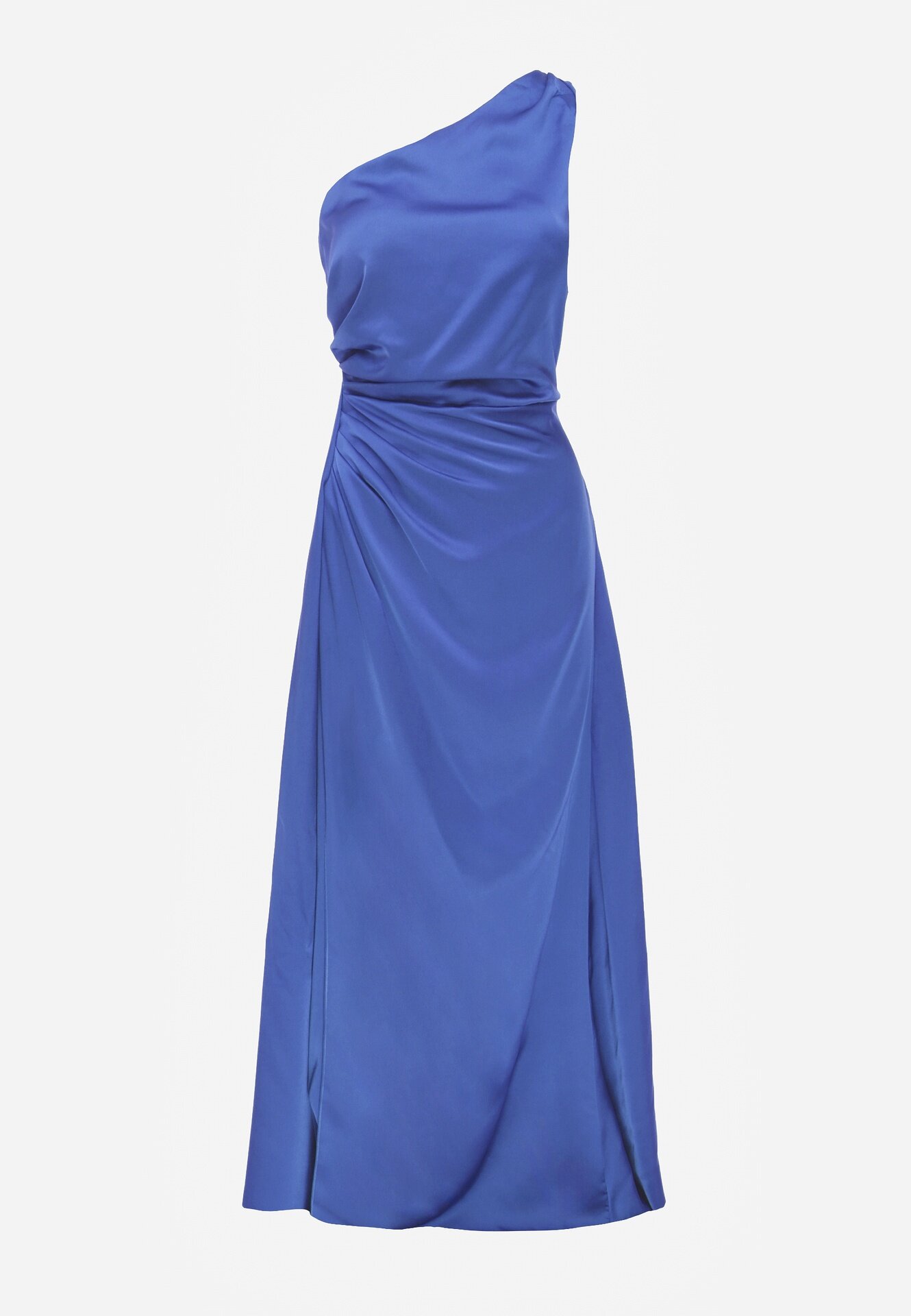 allyson Rochie Albastră Elegantă pe Un Umar cu Croială Asimetrică Leylane