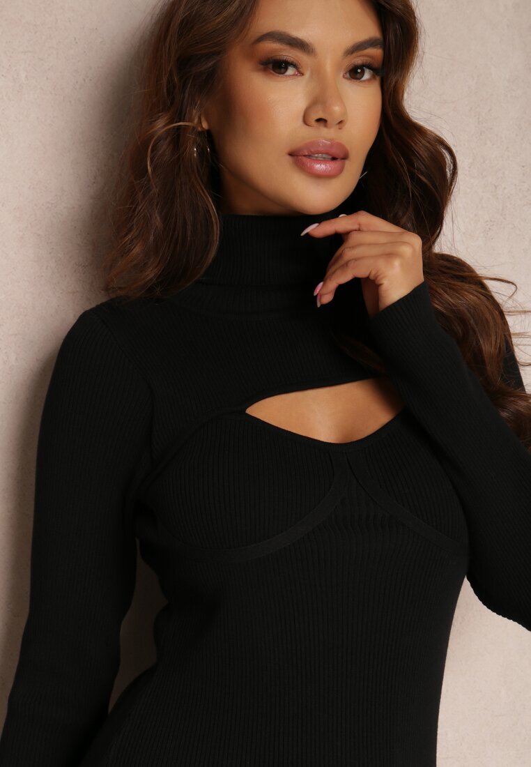 allyson Rochie Neagră Reiată Varia
