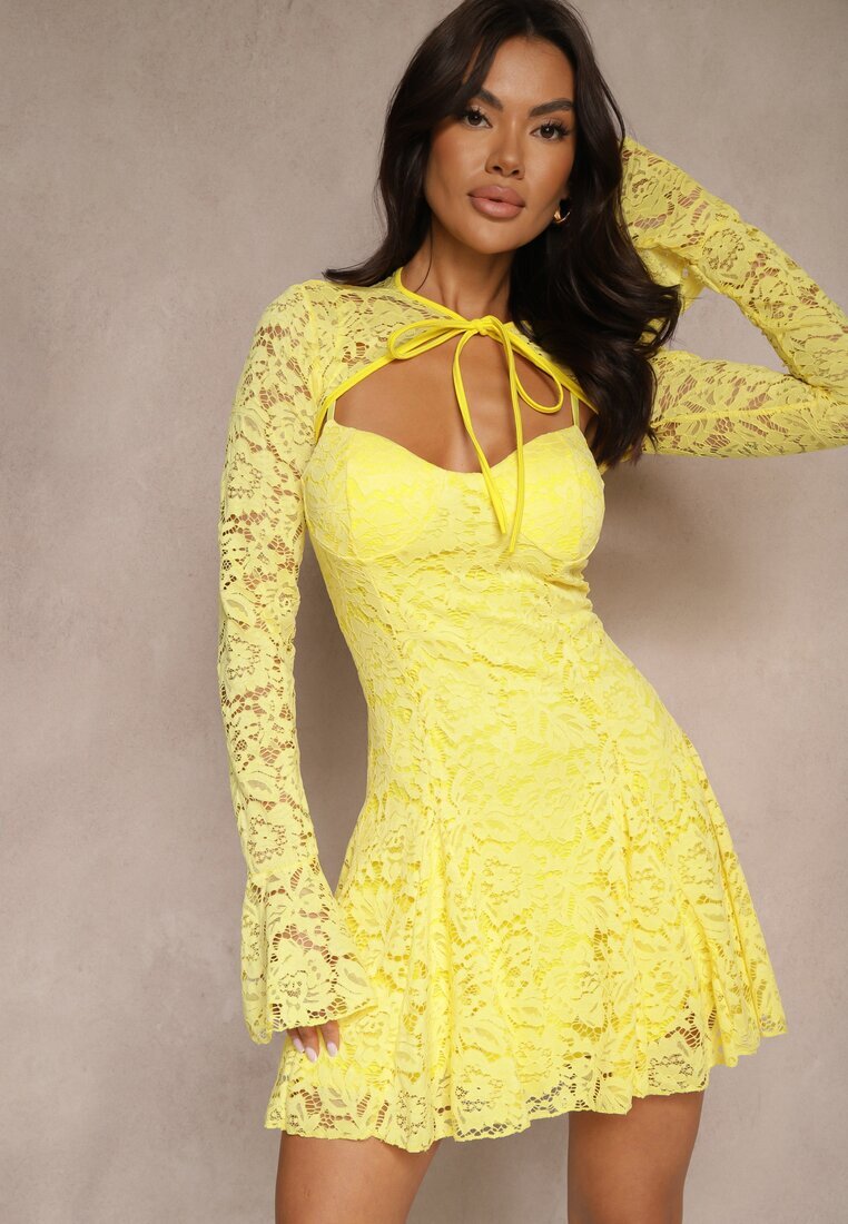 allyson Rochie Nelfedi Galbenă